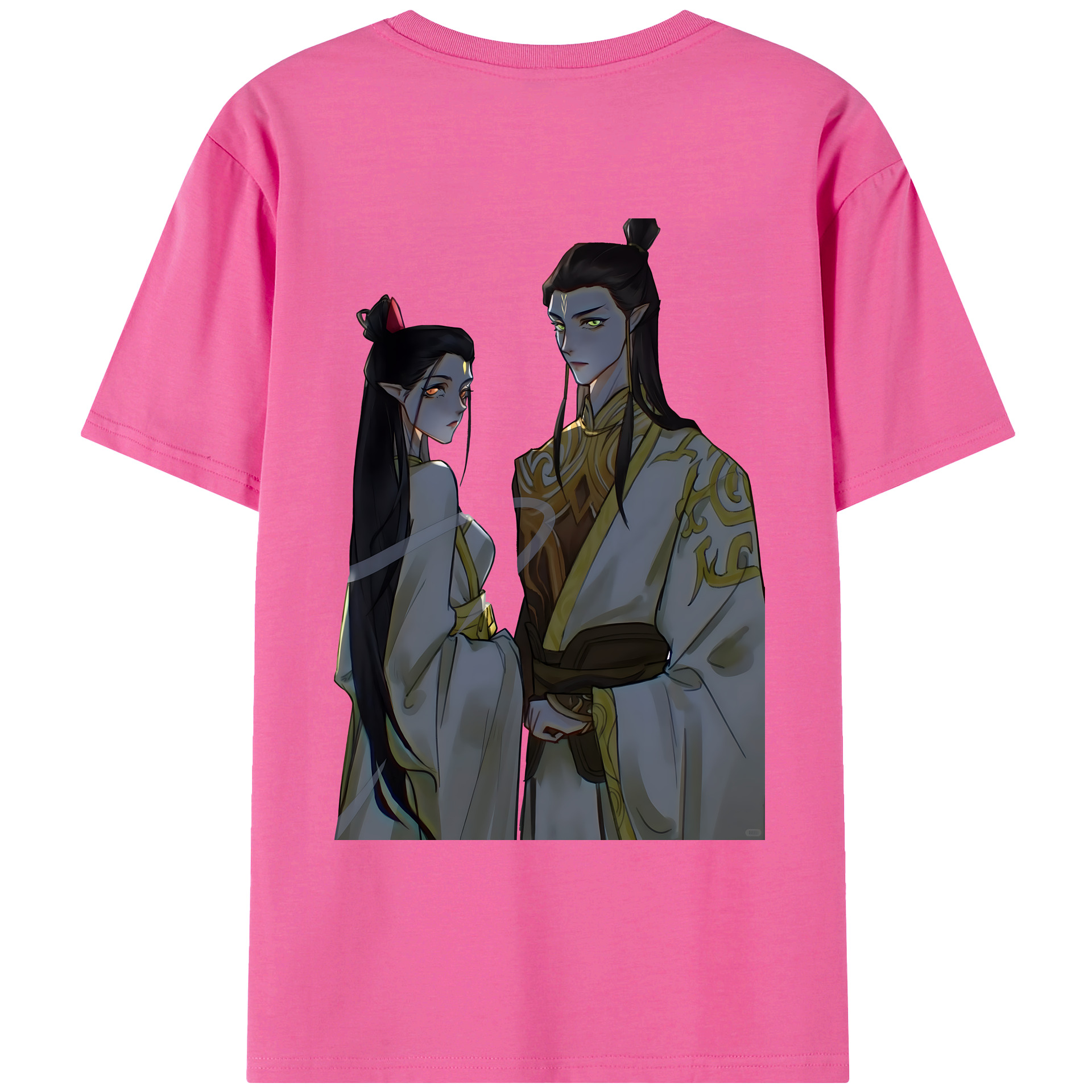 （画像用） Ne Zha 2 ナタ 魔童の大暴れ レディース半袖Tシャツ(バックプリント)